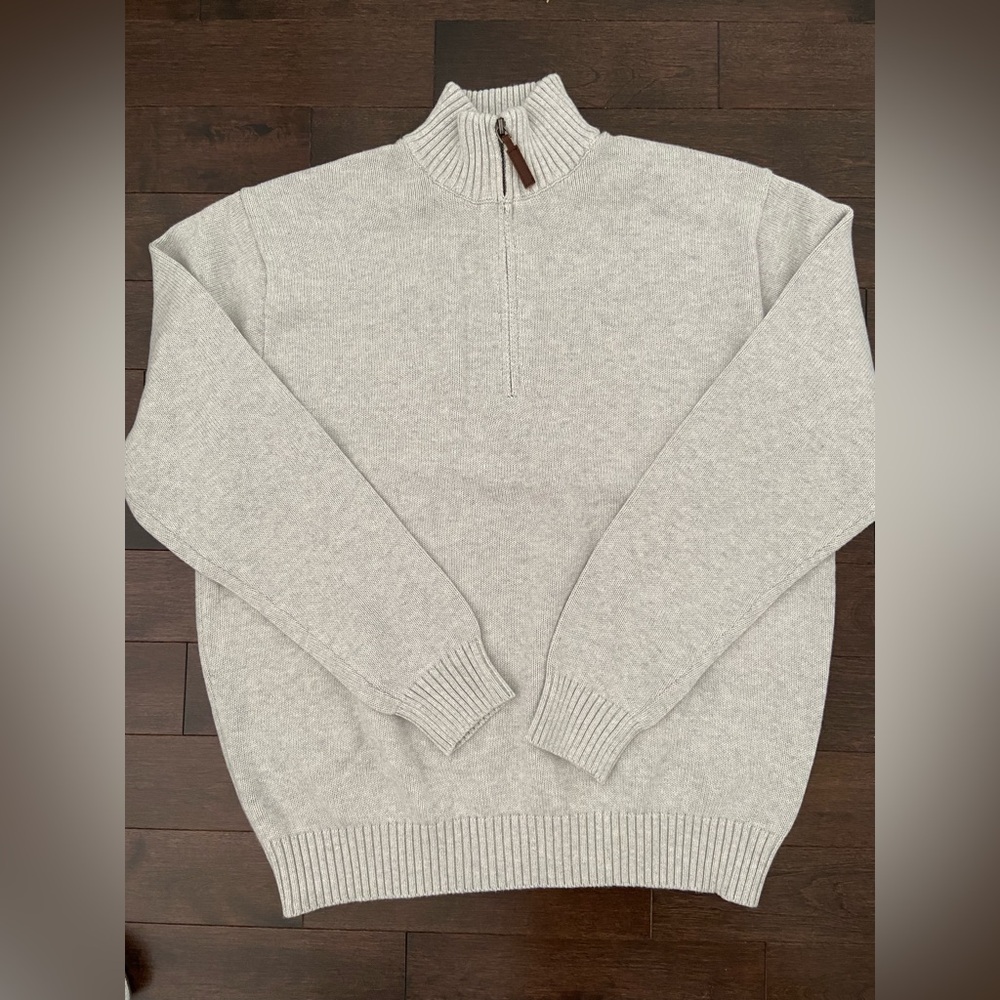SOLD ******** Brandy melville grey quarter zip knit sweater top